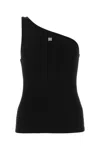 Givenchy Asymmetric Shoulder Top In Black