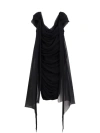 Givenchy Stretch Viscose Dress With Drapery In Black