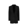 Givenchy Stretch Wool Blend Blazer In Black