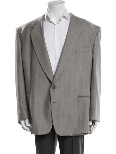 Pre-owned Givenchy Striped Blazer In Grey