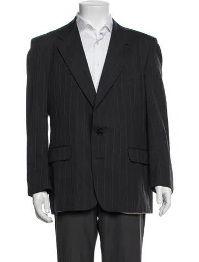 Pre-owned Givenchy Striped Blazer In Grey