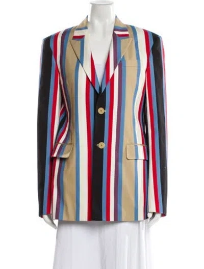 Pre-owned Givenchy Striped Blazer In Multi