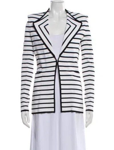 Pre-owned Givenchy Striped Blazer In White