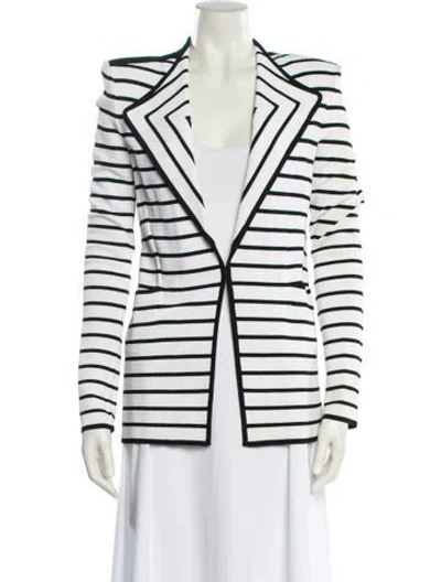 Pre-owned Givenchy Striped Blazer In White
