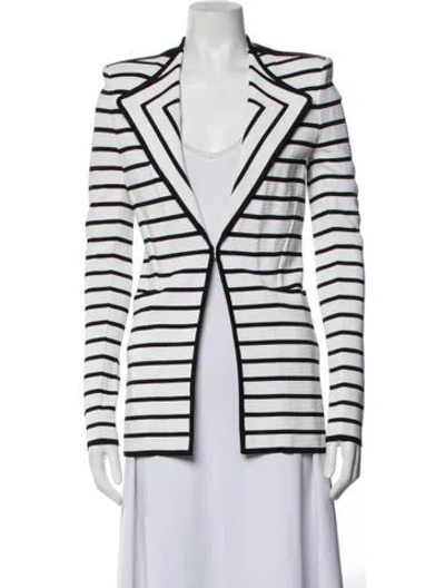 Pre-owned Givenchy Striped Blazer In White