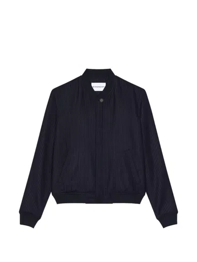 GIVENCHY STRIPED BLOUSON IN WOOL
