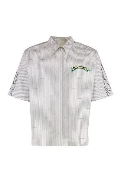 Givenchy Striped Cotton Shirt In White