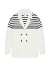 Givenchy Striped Double-breasted Cardigan In Multi