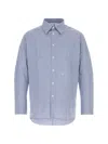 Givenchy Couture Seam Overshirt In Blue