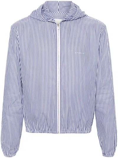GIVENCHY STRIPED HOODED COTTON JACKET