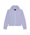 Givenchy Striped Hooded Cotton Jacket In Blue