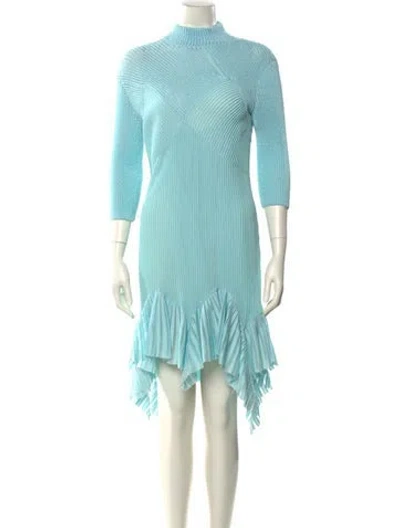 Pre-owned Givenchy Striped Knee-length Dress In Blue