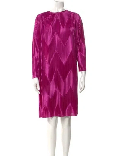 Pre-owned Givenchy Striped Knee-length Dress In Pink