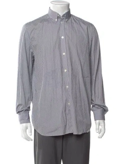 Pre-owned Givenchy Striped Long Sleeve Shirt In Black