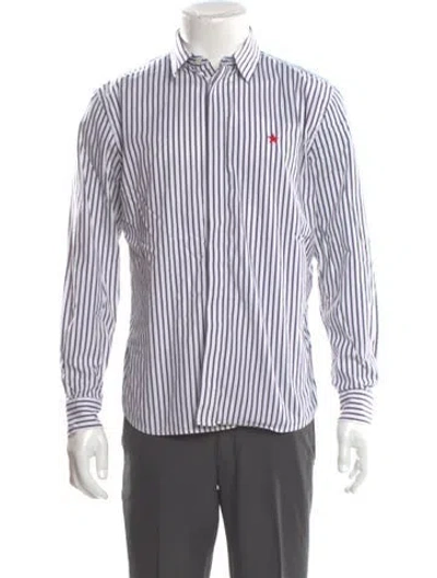 Pre-owned Givenchy Striped Long Sleeve Shirt In Gray