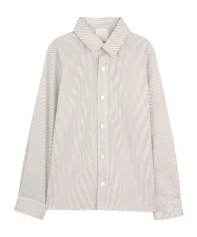 Givenchy Striped Long-sleeved Shirt In Neutral