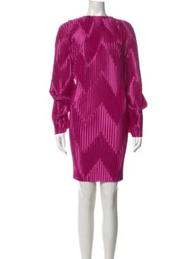 Pre-owned Givenchy Striped Mini Dress W/ Tags In Pink