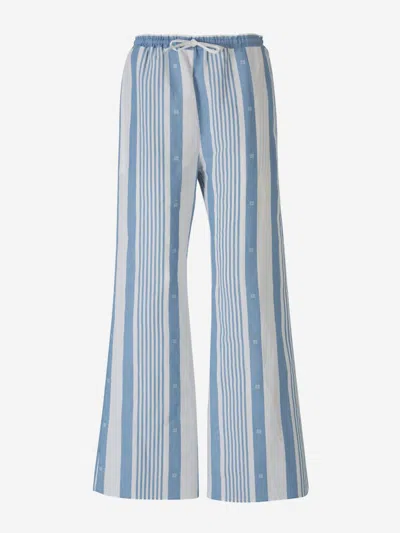 Givenchy Striped Motif Trousers In Multi
