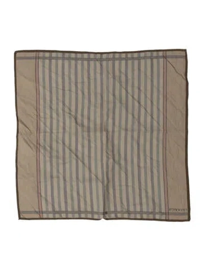 Pre-owned Givenchy Striped Scarf In Green