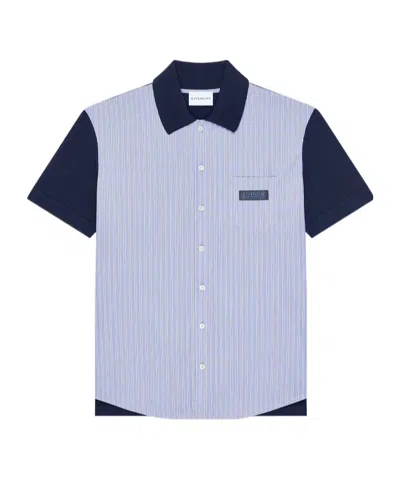 GIVENCHY STRIPED SHIRT IN COTTON WITH GIVENCHY PARIS GROS GRAIN