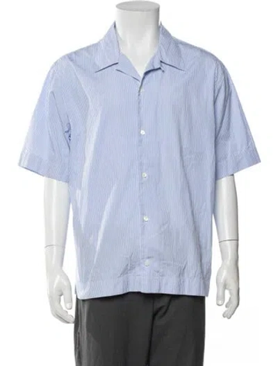 Pre-owned Givenchy Striped Short Sleeve Shirt In Blue