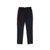 Givenchy Striped Side Panel Wool Trousers Men In Black