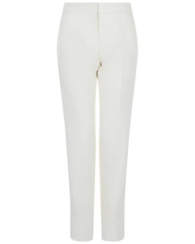 Givenchy Logo-plaque Tailored Trousers In White