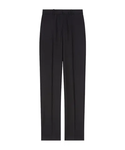 Givenchy Striped Skinny Pants In Wool In Black
