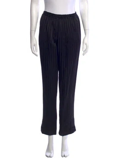 Pre-owned Givenchy Striped Straight Leg Pants In Blue