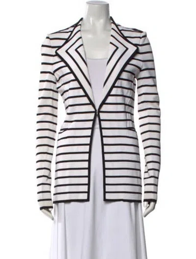 Pre-owned Givenchy Striped Sweater In White