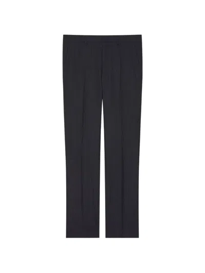 Givenchy Striped Tailored Trousers In Blue