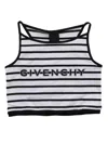 GIVENCHY STRIPED TOP WITH LOGO