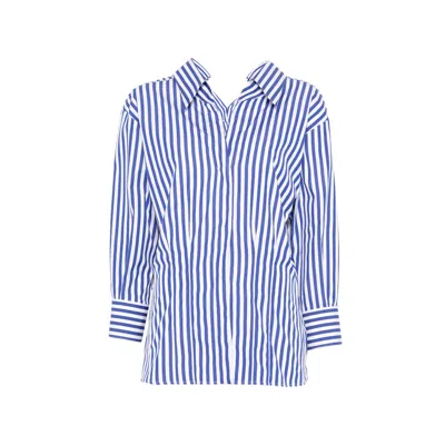 GIVENCHY STRIPED V-NECK SHIRT