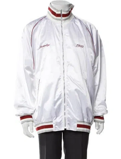 Pre-owned Givenchy Striped Windbreaker In Black