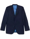 Givenchy Striped Wool Jacket In Blue