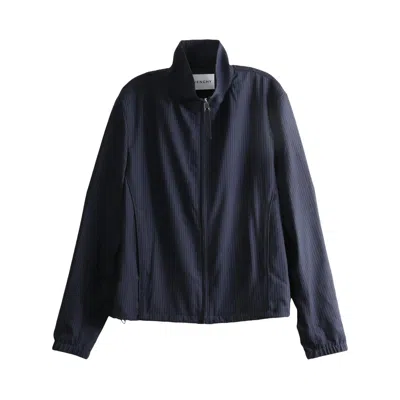 Pre-owned Givenchy Striped Zipped Blouson 'navy' | Blue | Men's Size 48