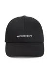 Givenchy Structured Black Cap With Contrasting Logo In Black