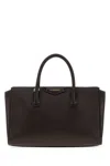 Givenchy Structured Calf Leather Shoulder Bag In Brown