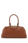 Givenchy Structured Calf Leather Top Handle Bag In Brown