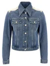 Givenchy Jacket In Denim With Yoke In Blue