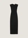 Givenchy Structured Evening Dress In Wool In Black