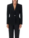Givenchy Jacket In Wool With 4g Liquid Detail In Black