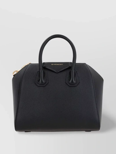 Givenchy Structured Mini Antigona Shoulder Bag In Grey