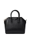 Givenchy Structured Mini Handbag In Full Grain Leather In Black