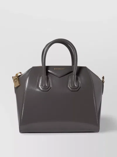 GIVENCHY STRUCTURED SHOULDER BAGS WITH DETACHABLE STRAP AND TOP HANDLES