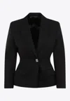 Givenchy Elegant Wool Blazer With Signature 4g Emblem In Black