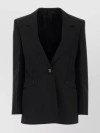 GIVENCHY STRUCTURED WOOL BLEND BLAZER WITH PADDED SHOULDERS