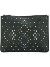 Givenchy Stud Embellished Clutch In Black