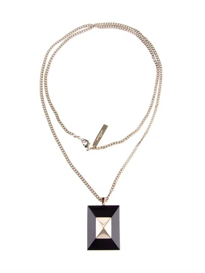Givenchy Stud Pendant Necklace In Gold