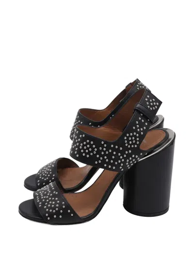 Pre-owned Givenchy Studded Ankle-strap Sandals In Black